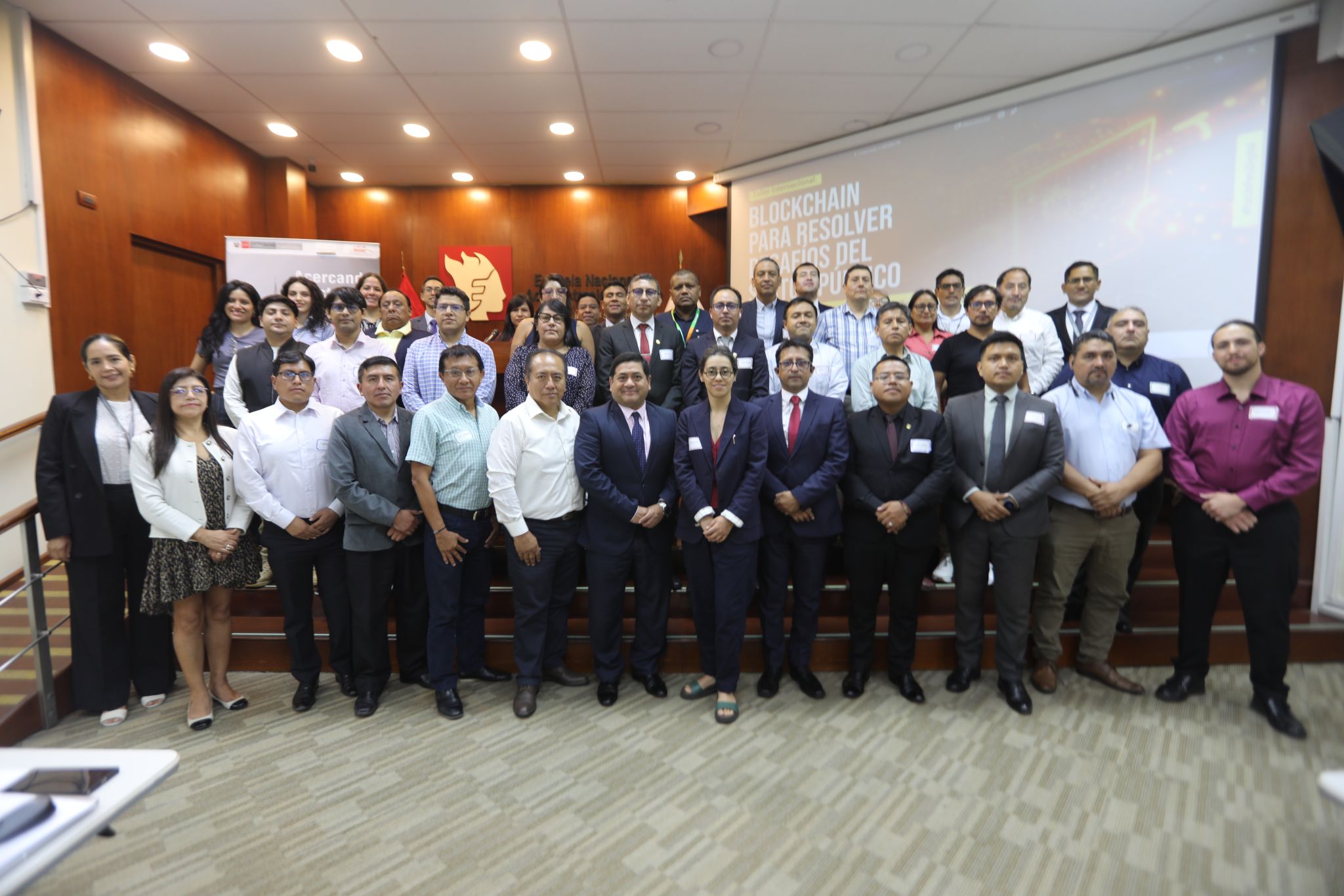 Peruvian public-sector and university representatives gathered for an institutional trust workshop in Lima